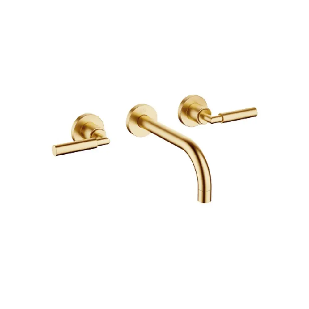 Dornbracht-TARA.-Waschtisch-Wandbatterie-Handbrause-ohne Ablaufgarnitur-Ausladung 190mm-Messing gebürstet (23kt), 36712882-28 Galeriebild 1